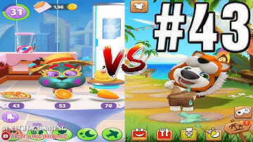 MY TALKING TOM 2 VS MY TALKING HANK | Gameplay Walkthrough: Part 43 (iOS, Android) (Outfit 7)