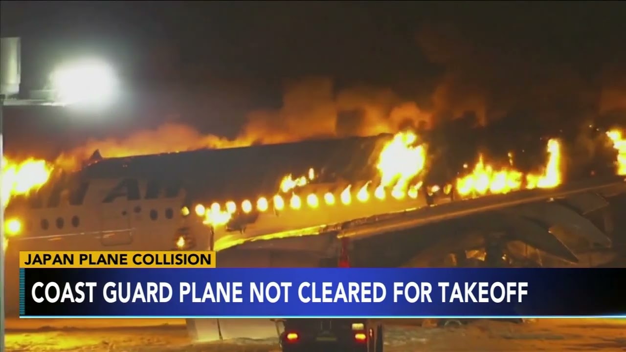 Japan coast guard plane not cleared for takeoff before deadly