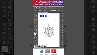 how to creat 3D Cube logo tutorial art in  adobe illustrator art (30)desigin 25,23 #gfxtrainer