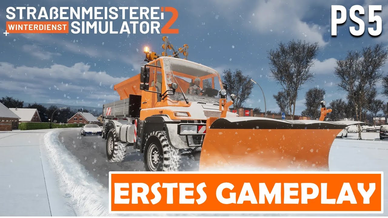 Straßenmeisterei Simulator 2 + Winter Dienst für PS5 ist da ! ERSTES GAMEPLAY der NEUEN Simulation !