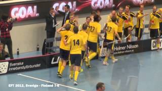 Sverige vs Finland 7-6, Euro Floorball Tour, 2012