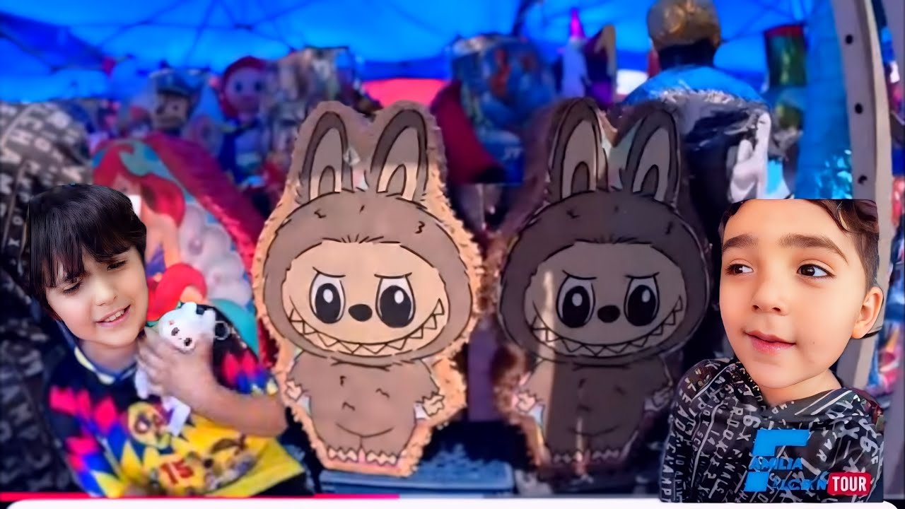 La piñatas de labubu  para la fiesta de Arley