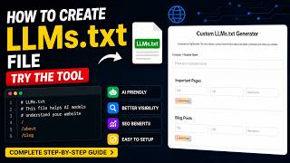 How to create LLMs.txt file for your website Large Language Models | Artificial Intelligence (AI)