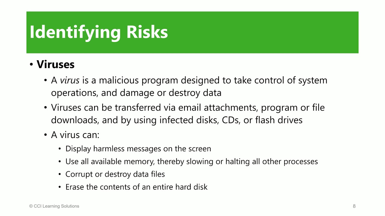 Lesson 7 Security and Maintenance