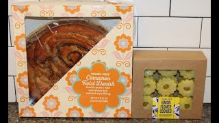 Trader Joe’s: Cinnamon Twist Danish & Lemon Flower Cookies Review