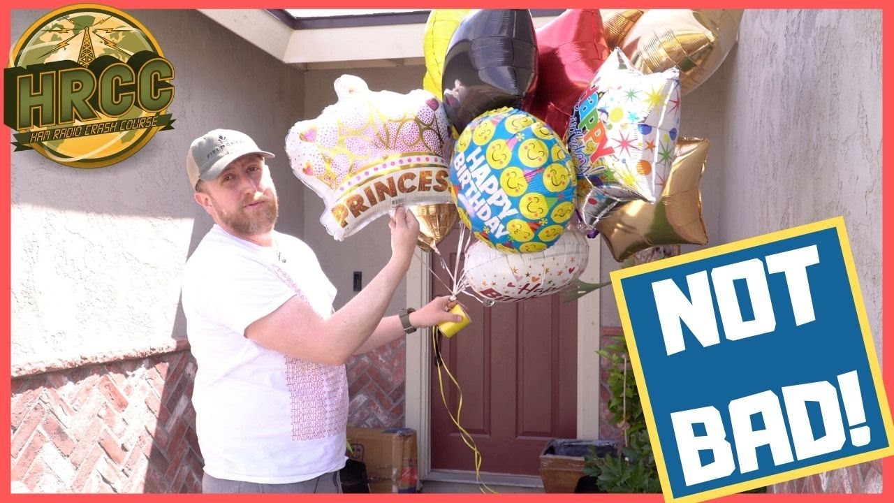 Will It Antenna?  Dollar Tree Party Balloons and Floral Wire?