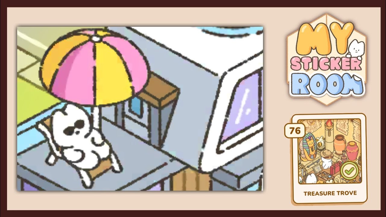 Designing the Treasure Trove! | My Sticker Room gameplay | part 74