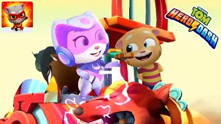 TALKING TOM HERO DASH: LUNAR EXPLORER ANGELA SAVES GINGER 😍 screenshot 5