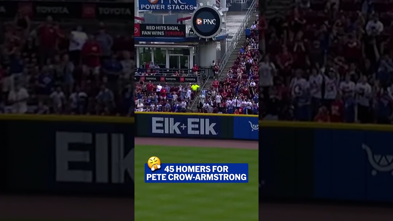 Home run No. 45 for Pete Crow-Armstrong 💪 He ties Kyle Schwarber for the Major League lead!