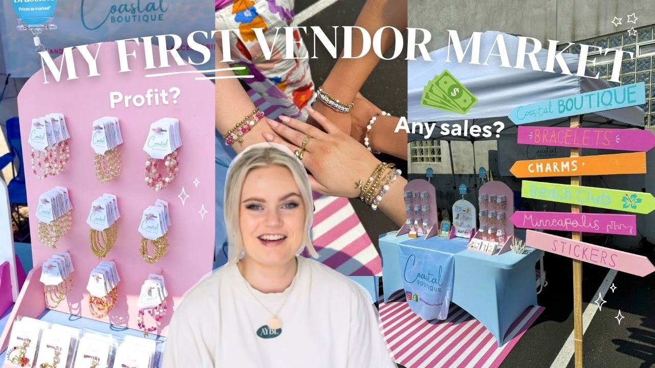 My first vendor market | My experience & profit! 💗