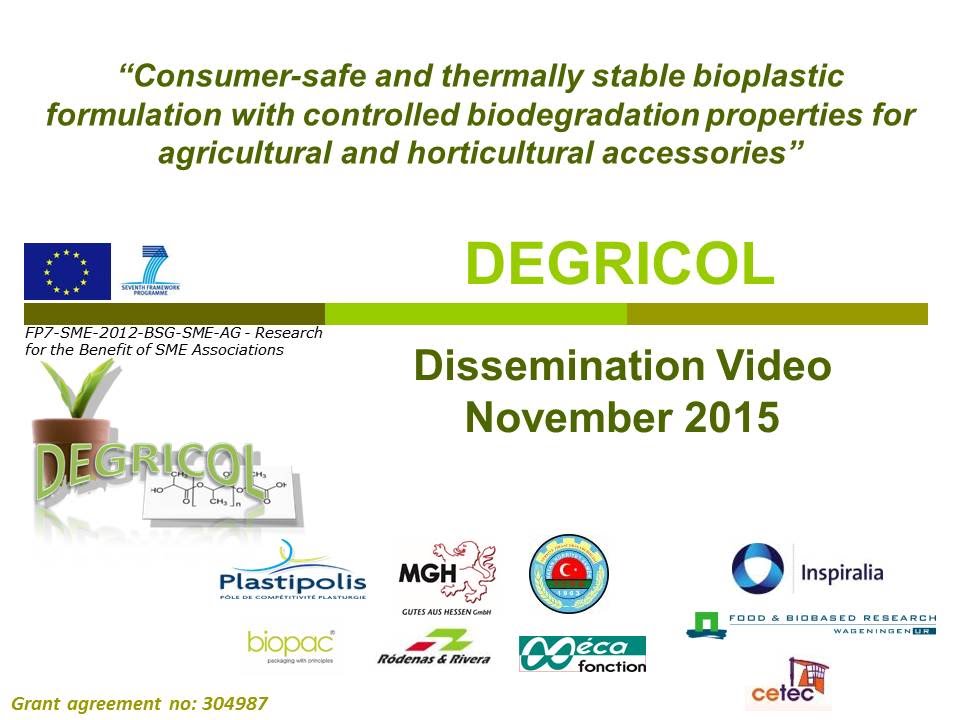 DEGRICOL Dissemination Video