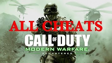 Modern Warfare Remastered(ALL CHEATS)