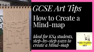 GCSE ART TIPS- How to Create a Mind-Map, Coursework Ideas and Tips #mindmapping #artgcse