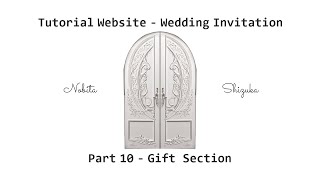 Tutorial Website Wedding Invitation - Part 10 - Gift Section