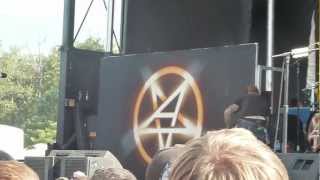 Anthrax - "Caught In A Mosh" Live in Bristow Va. at Rockstar Mayhem on 7/29/12 Song #1
