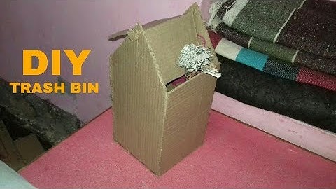 How to Make Trash Bin From Cardboard - DIY Trash Bin  | MR.MAKING RAHUL
