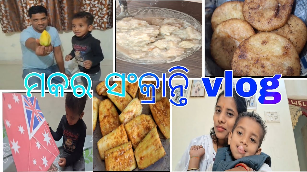 ମକର ସଂକ୍ରାନ୍ତି vlog🙏🌞 |ଓଡ଼ିଆ family vlog ❤️ 