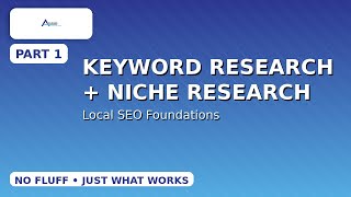 Local SEO Keyword & Niche Research (Real-World Method) | Part 1