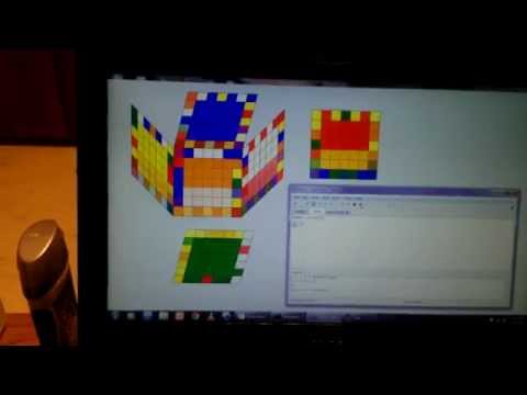 Rubik's Cube solver Program Demo: First Working Test