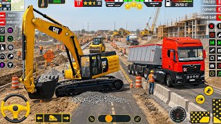 Nowoczesna gra z koparką JCB 3D #3 | Symulator budowy dróg miejskich | Rozgrywka na Androida screenshot 4