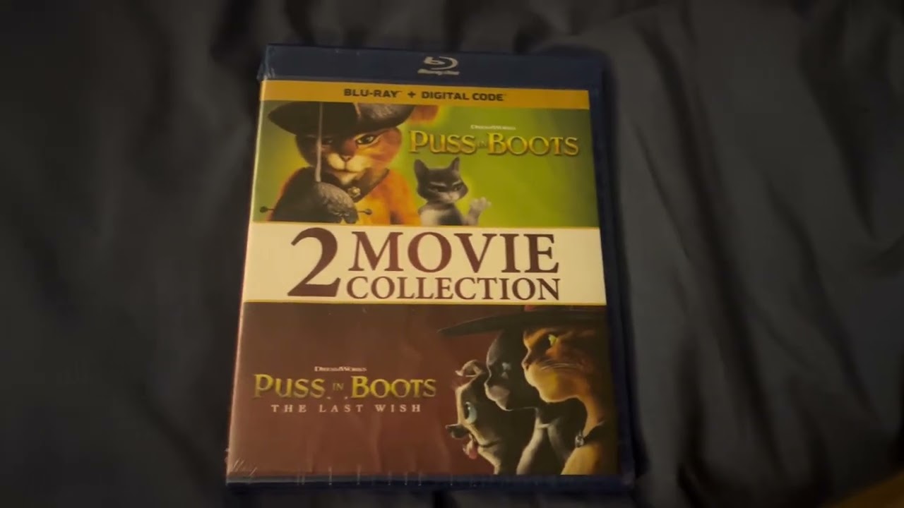 Puss in Boots 2 Movie Collection Bluray + Digital Copy Unboxing