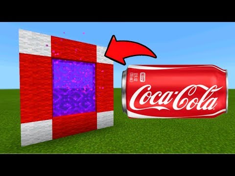 Minecraft Pe How To Make a Portal To The Coca Cola Dimension - Mcpe Portal To The Coca Cola!!!