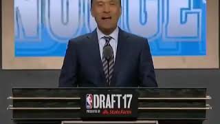 Fan calling out the 2017 draft picks before deputy commissioner