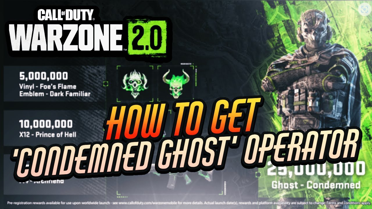 FREE 'CONDEMNED' GHOST SKIN IN WARZONE 2 & MODERN WARFARE II