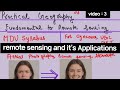 Lec .3 remote sensing and its applications difference b/w the aerial photographs & satellite images