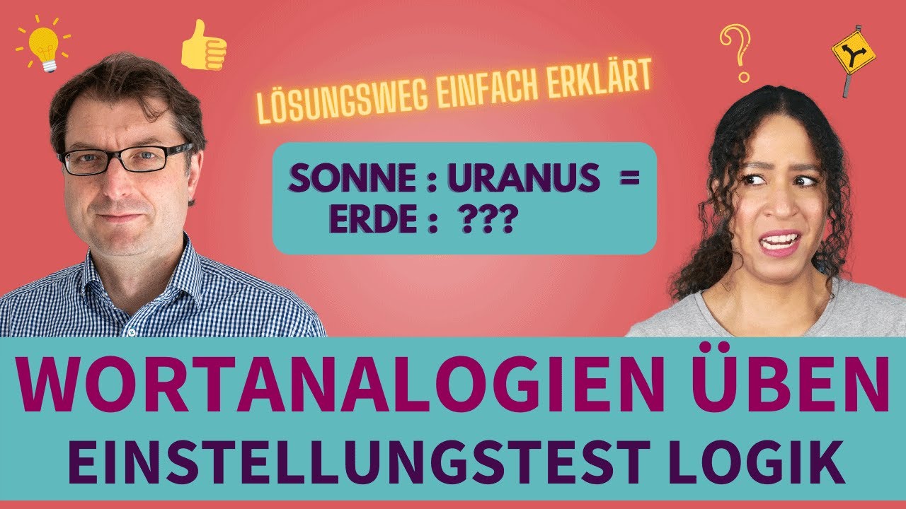 Wortanalogien üben | Einstellungstest Logisches Denken trainieren #einstellungstest #logik #lernen
