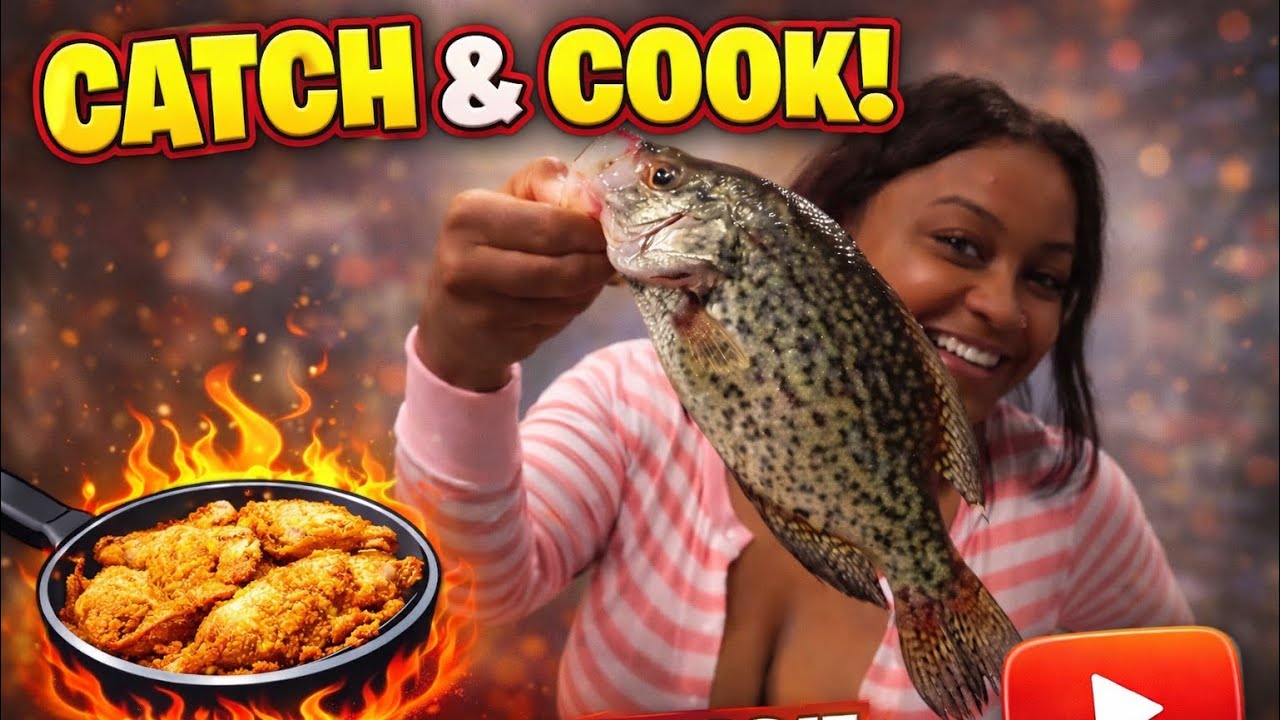 Cooked Catch I Cooked the Fish I JUST Caughtβ¦ (CRAPPIE CATCH & COOK)π₯ - YouTube