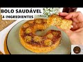 Bolo FIT sem açúcar e muito fácil de fazer | 4 ingredientes