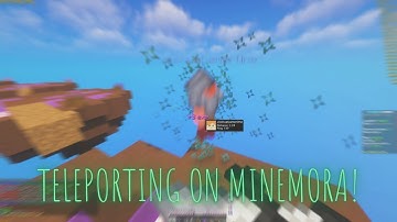 TELEPORTING on Minemora w/ LiquidBounce B73!