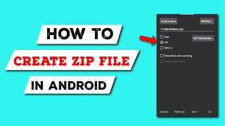 How to create zip file in android || Zip a File or Folder. screenshot 2