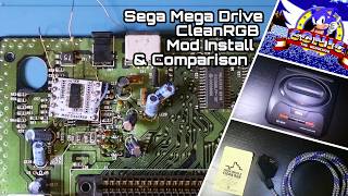 MegaDrive (Genesis) CleanRGB Mod Install & Comparison