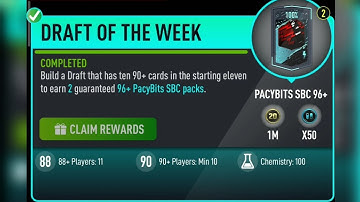 *2 PACYBITS SBC 96+ PACKS* DRAFT OF THE WEEK - DONE | PACYBITS 20