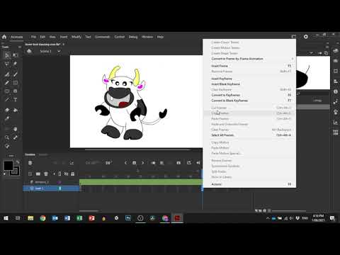 Using the bone tool in Adobe Animate