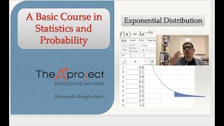 The exponential distribution Probability from a data set