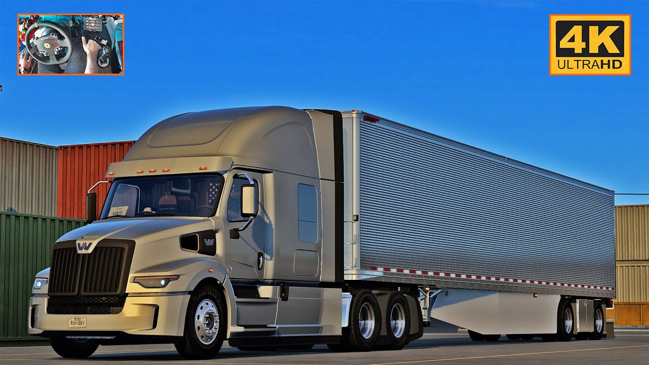 ATS Gameplay 4K Driving a Western Star 57x with a DD 15 from ...