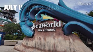SeaWorld San Antonio July Update Vlog | 7-1-2025 | #seaworldtexas #seaworldsanantonio