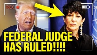 🚨 Judge Makes ORDER on GHISLAINE that Trump FEARED