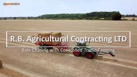 Bale chasing with controlled traffic farming (CTF) - 1 minute quick clip without sound