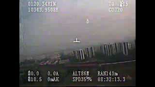 Mini Skywalker Fight test 17 w/ G-OSD 3 mini and Multiwii stabilization func.