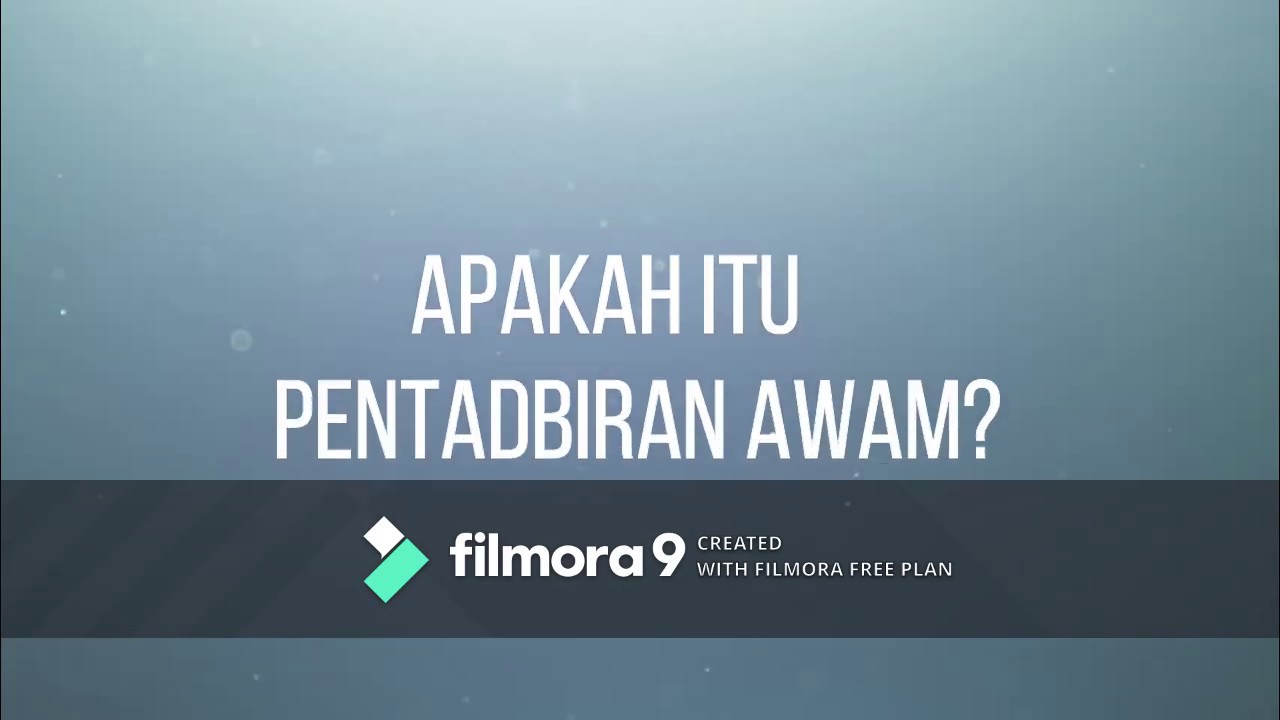 Refleksi Pengantar Pentadbiran Awam