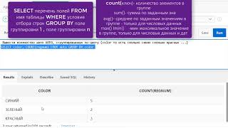 Урок 24. SQL. Группирови group by.