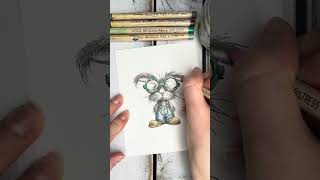 Inky Layers &amp; Watercoloring this Clever Bunny 💫