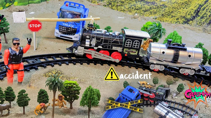 Rc train and rc truck accident| school science project| diy farming simulator 