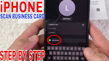 ✅  How To Scan Business Card To iPhone Contact 🔴