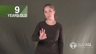 ASL 1 Unit 12 - Age Numbers