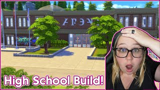 Lets build a HIGH SCHOOL in The Sims 4!!! 😍